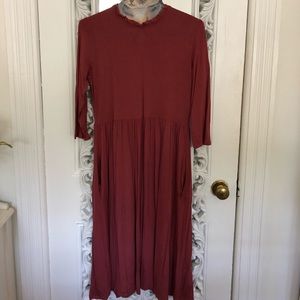 High neck Rose Dress
